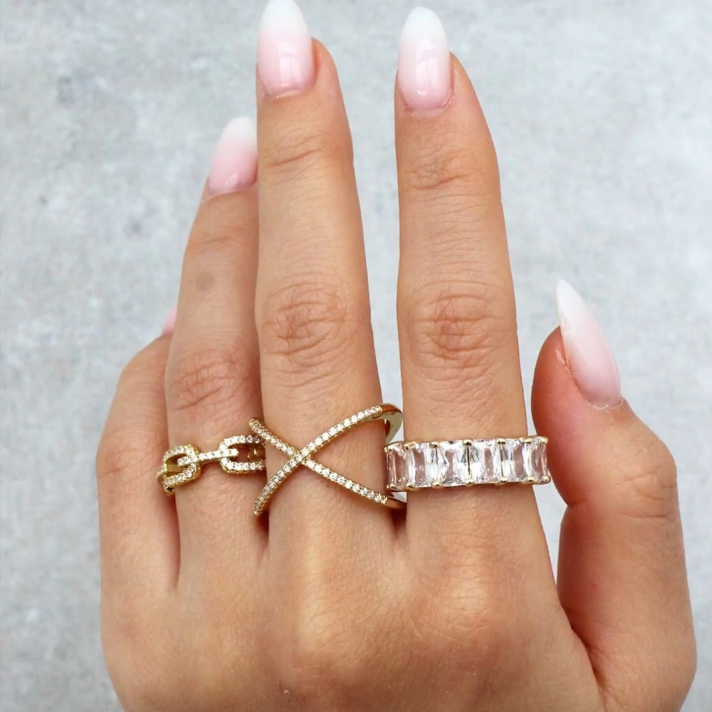 X Swarovski rose gold ring - Picture 4 of 4